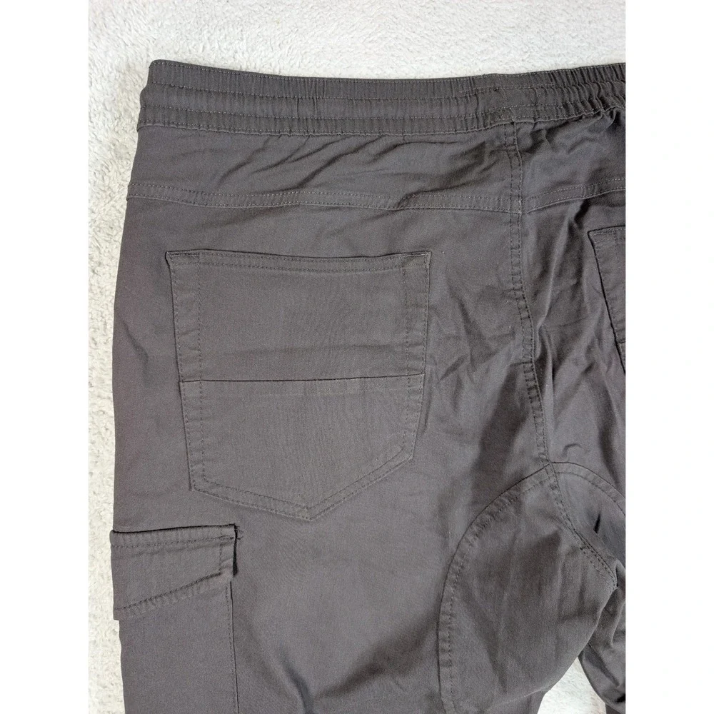 Projek Raw Mens XL Charcoal Gray Cargo Jogger Pants Tapered Stretch